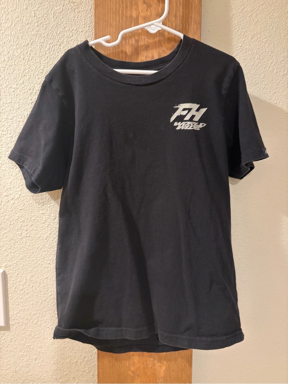 Fasthouse Kids Black Short-Sleeve Tee with Chest Logo